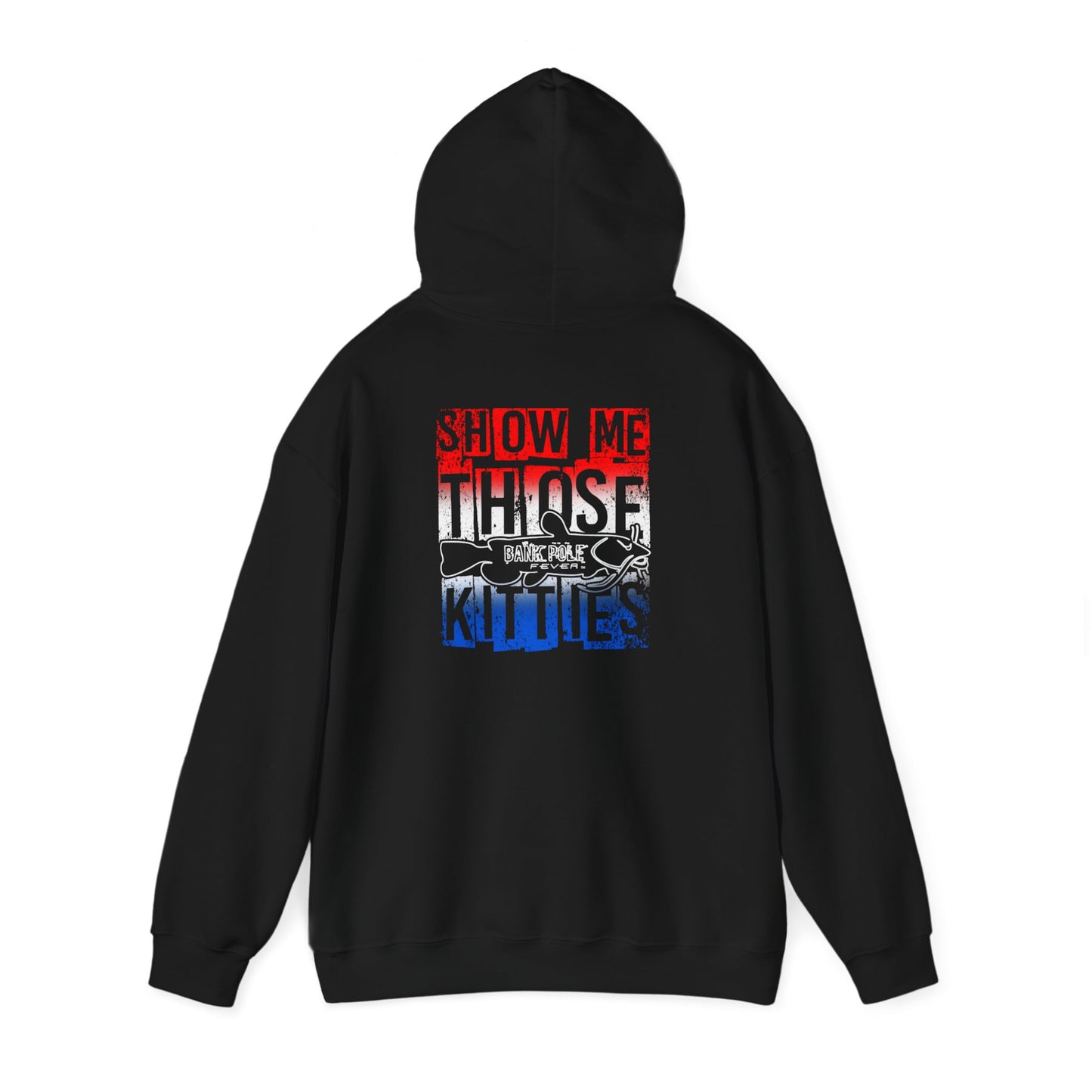 Patriotic Catfish Enthusiast Unisex Hoodie - Show Me Those Kitties Design