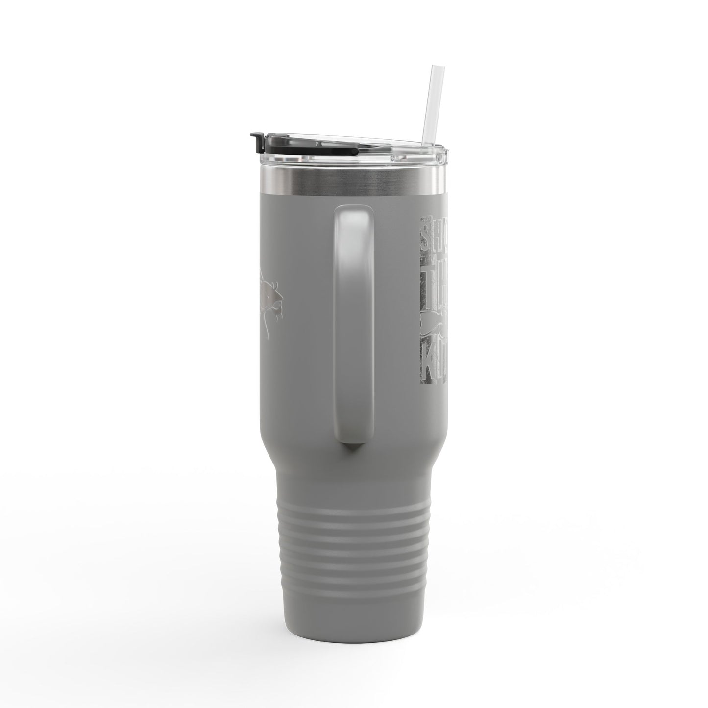 Eco-Friendly Insulated Travel Mug - 40oz with Fish Design for Adventurers