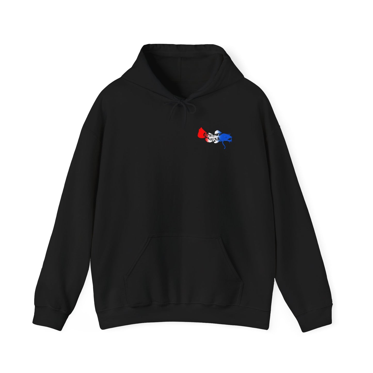 Patriotic Catfish Enthusiast Unisex Hoodie - Show Me Those Kitties Design