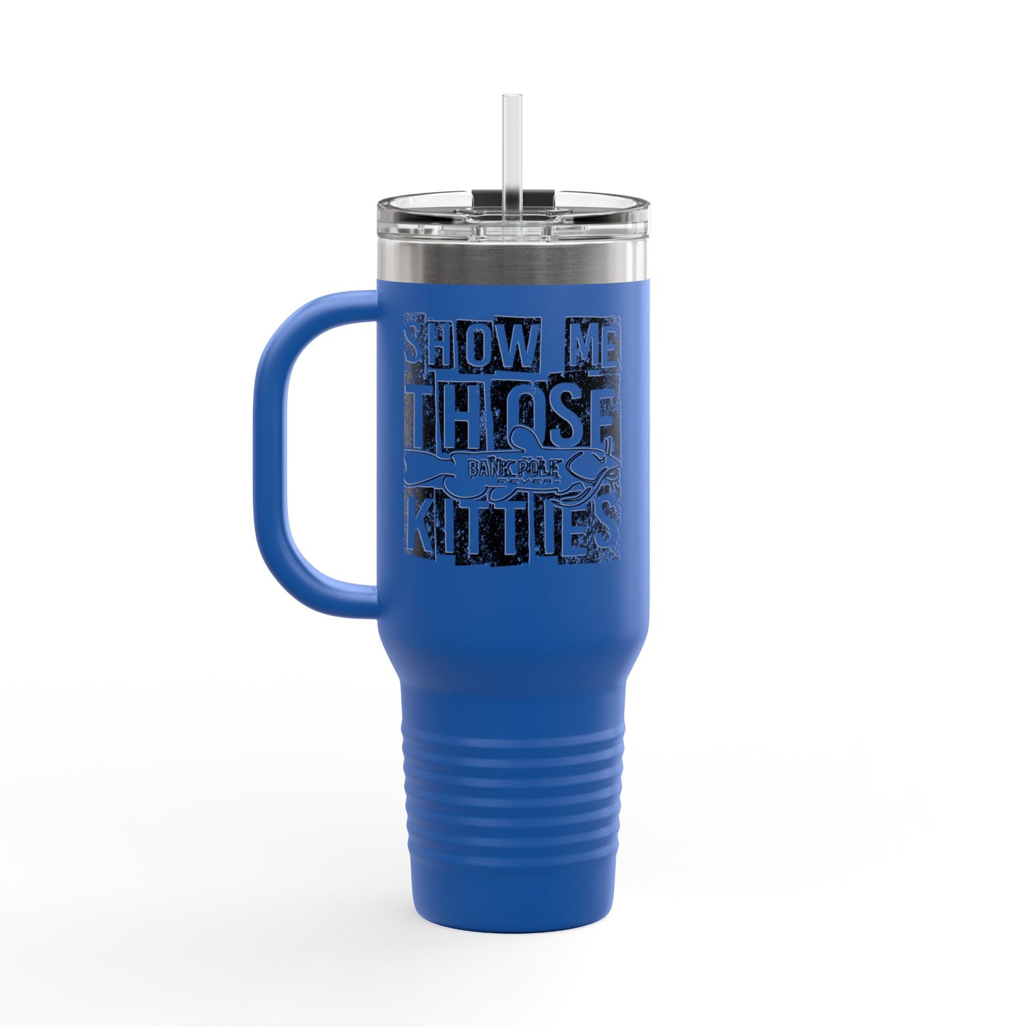 Eco-Friendly Insulated Travel Mug - 40oz with Fish Design for Adventurers