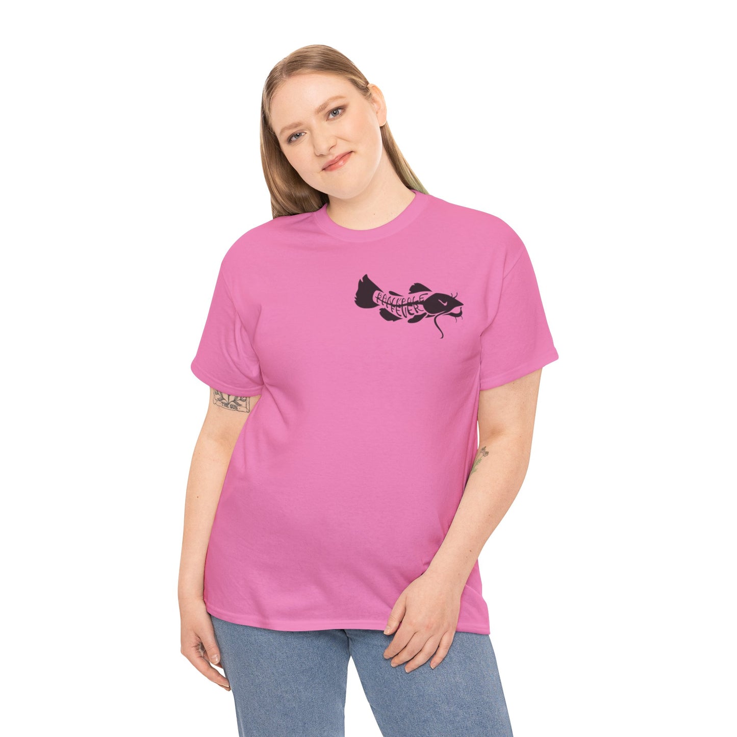 (Safety Colors)Show-me Those Kitties Heavy Cotton T-Shirt w/ black logo
