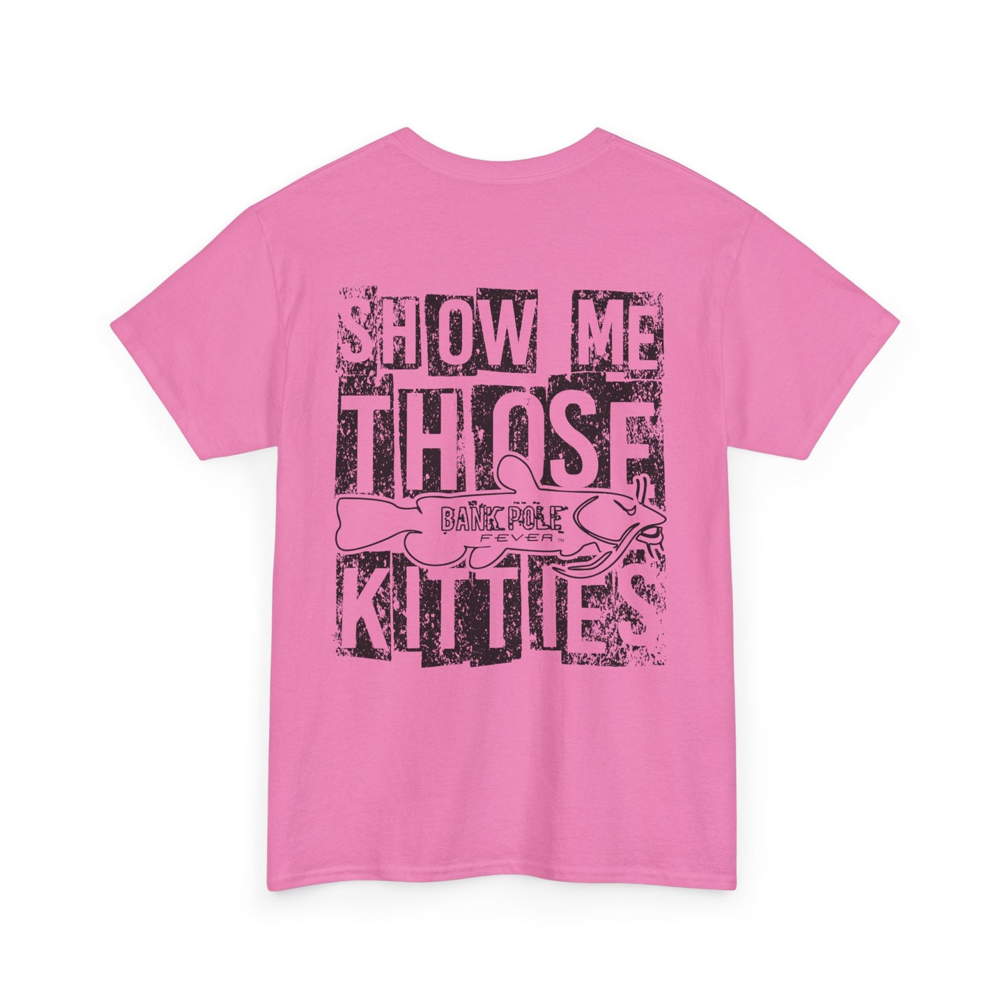 (Safety Colors)Show-me Those Kitties Heavy Cotton T-Shirt w/ black logo