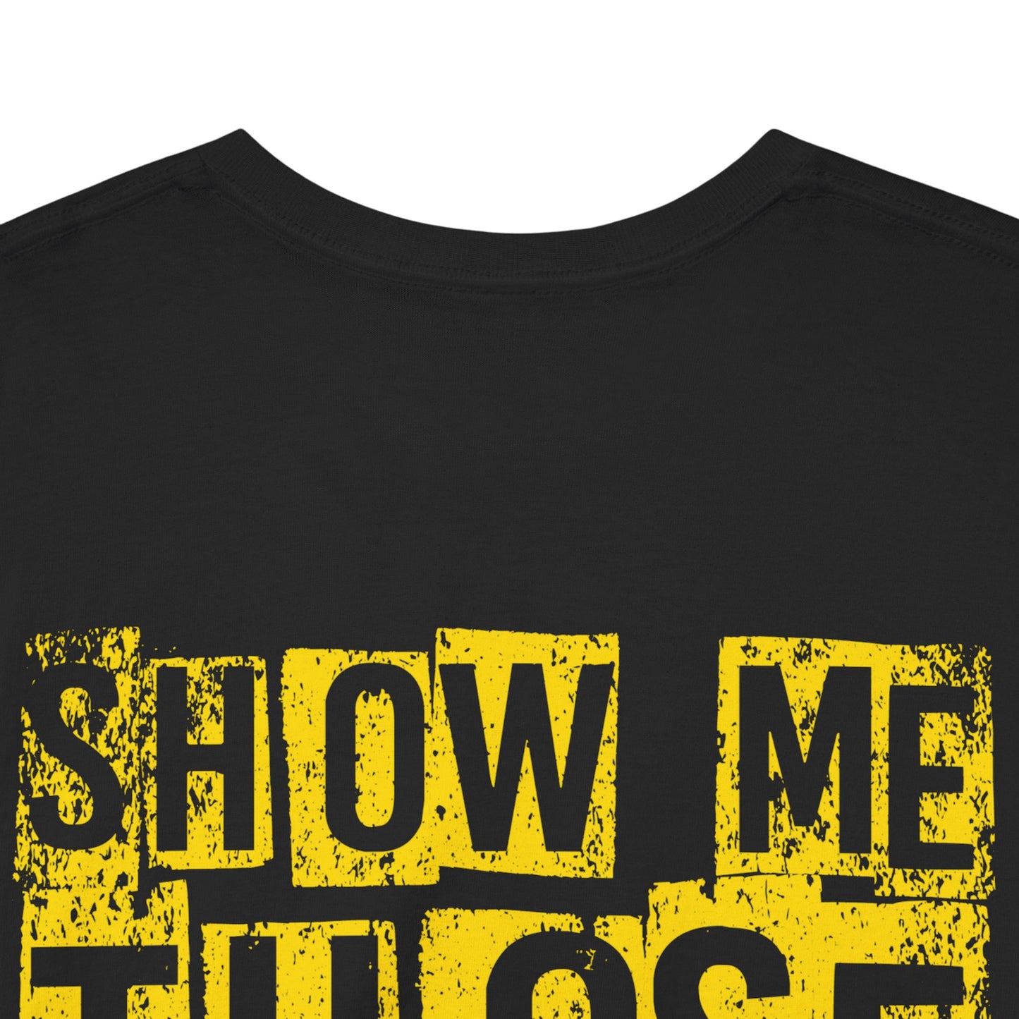 Veterans-Show Me Those Kitties Unisex Heavy Cotton Tee w/ Gold logo