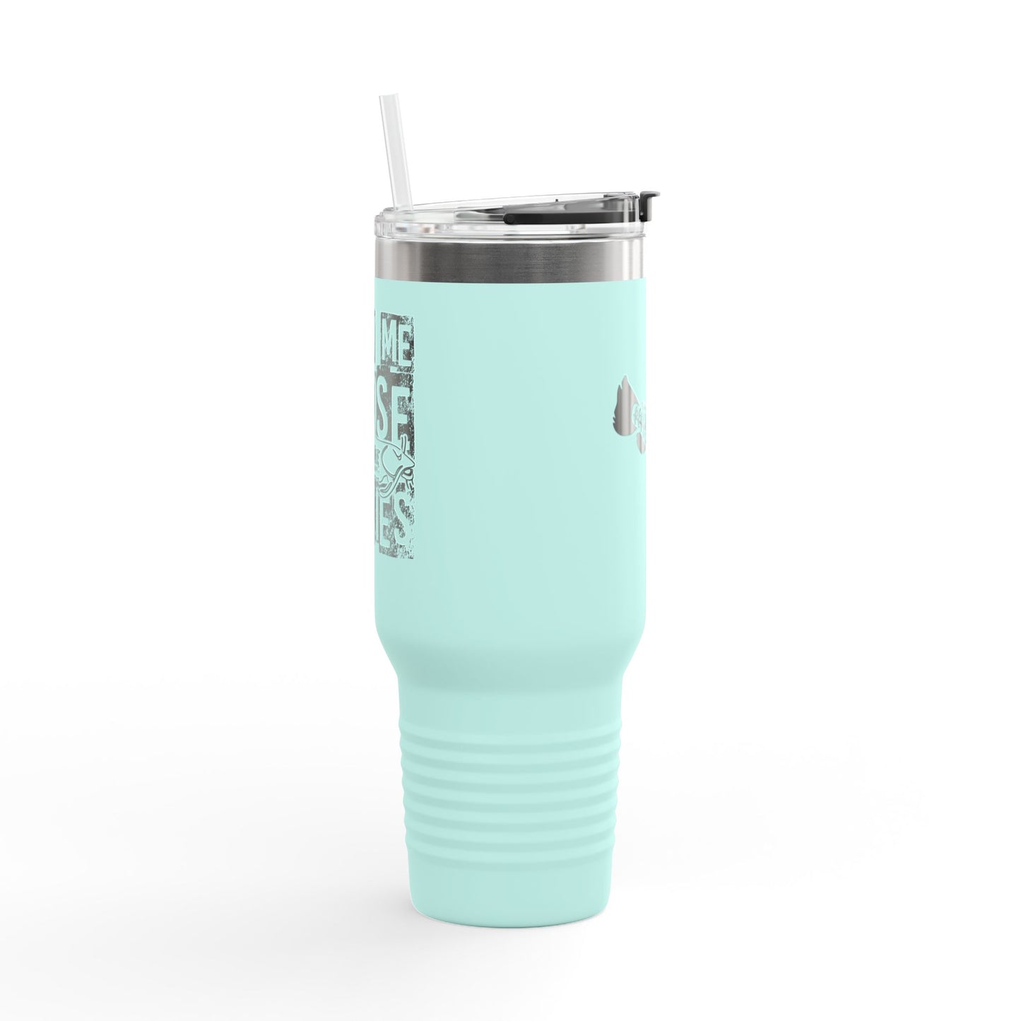 Eco-Friendly Insulated Travel Mug - 40oz with Fish Design for Adventurers