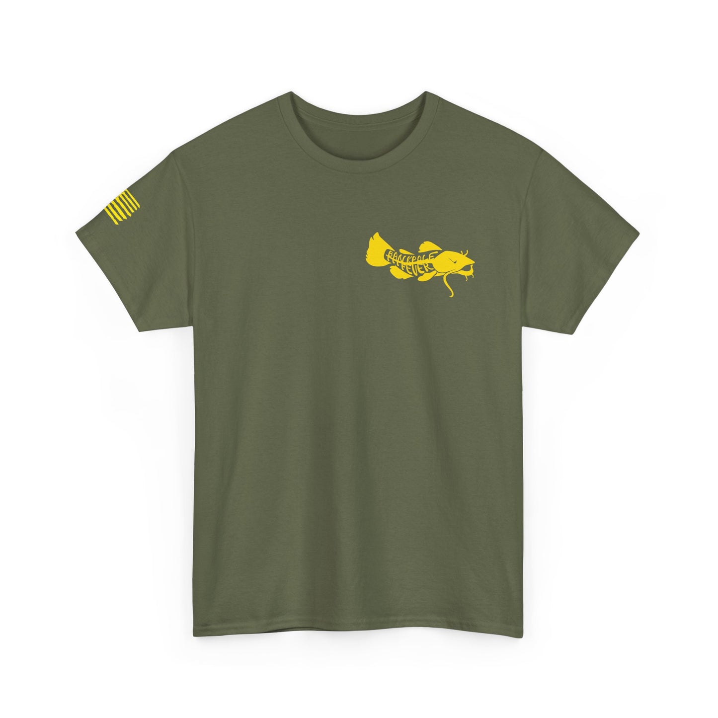 Veterans-Show Me Those Kitties Unisex Heavy Cotton Tee w/ Gold logo