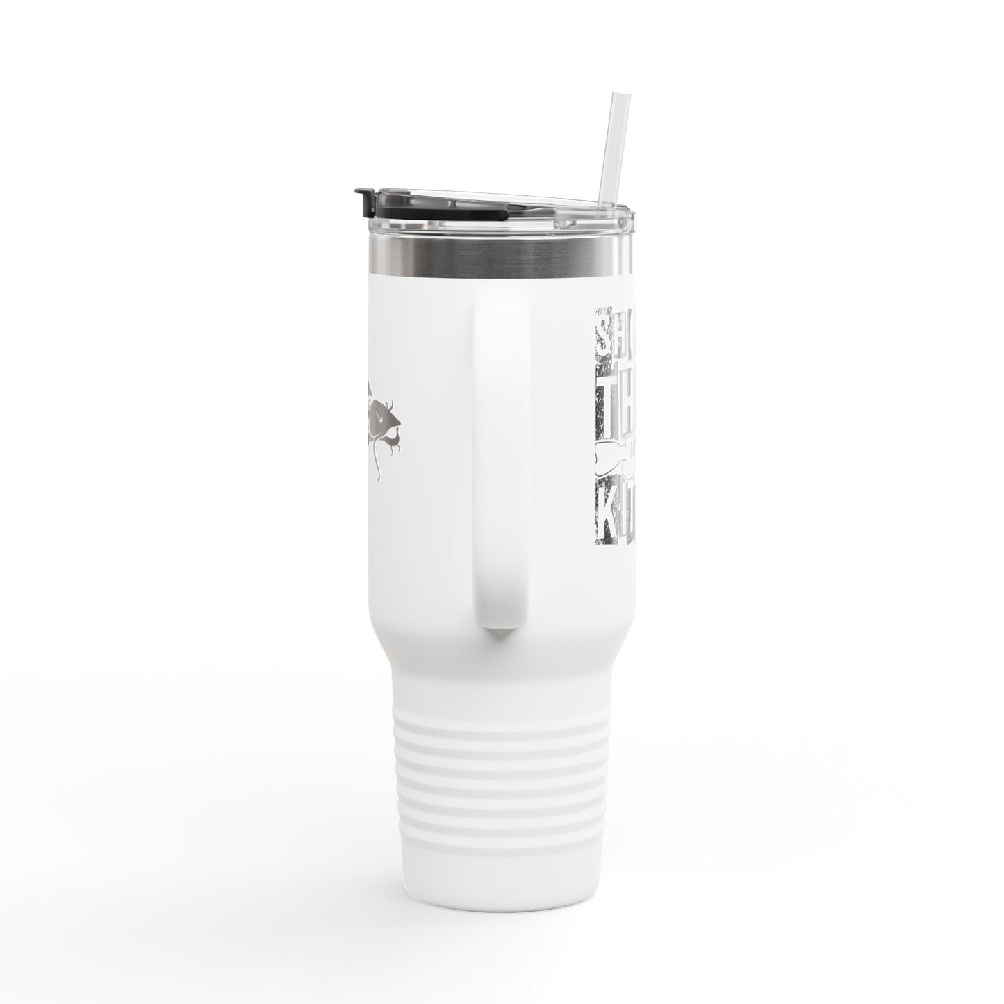 Eco-Friendly Insulated Travel Mug - 40oz with Fish Design for Adventurers