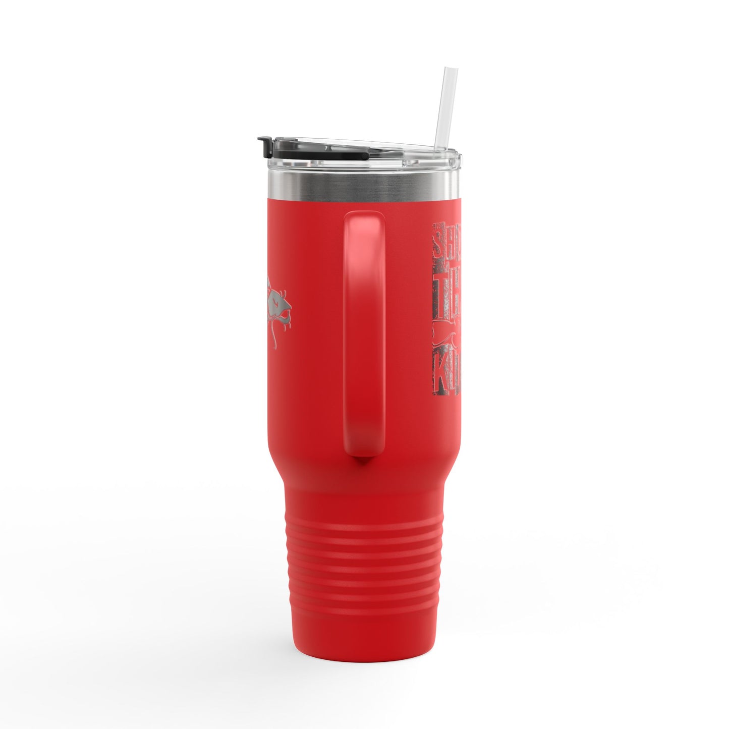 Eco-Friendly Insulated Travel Mug - 40oz with Fish Design for Adventurers
