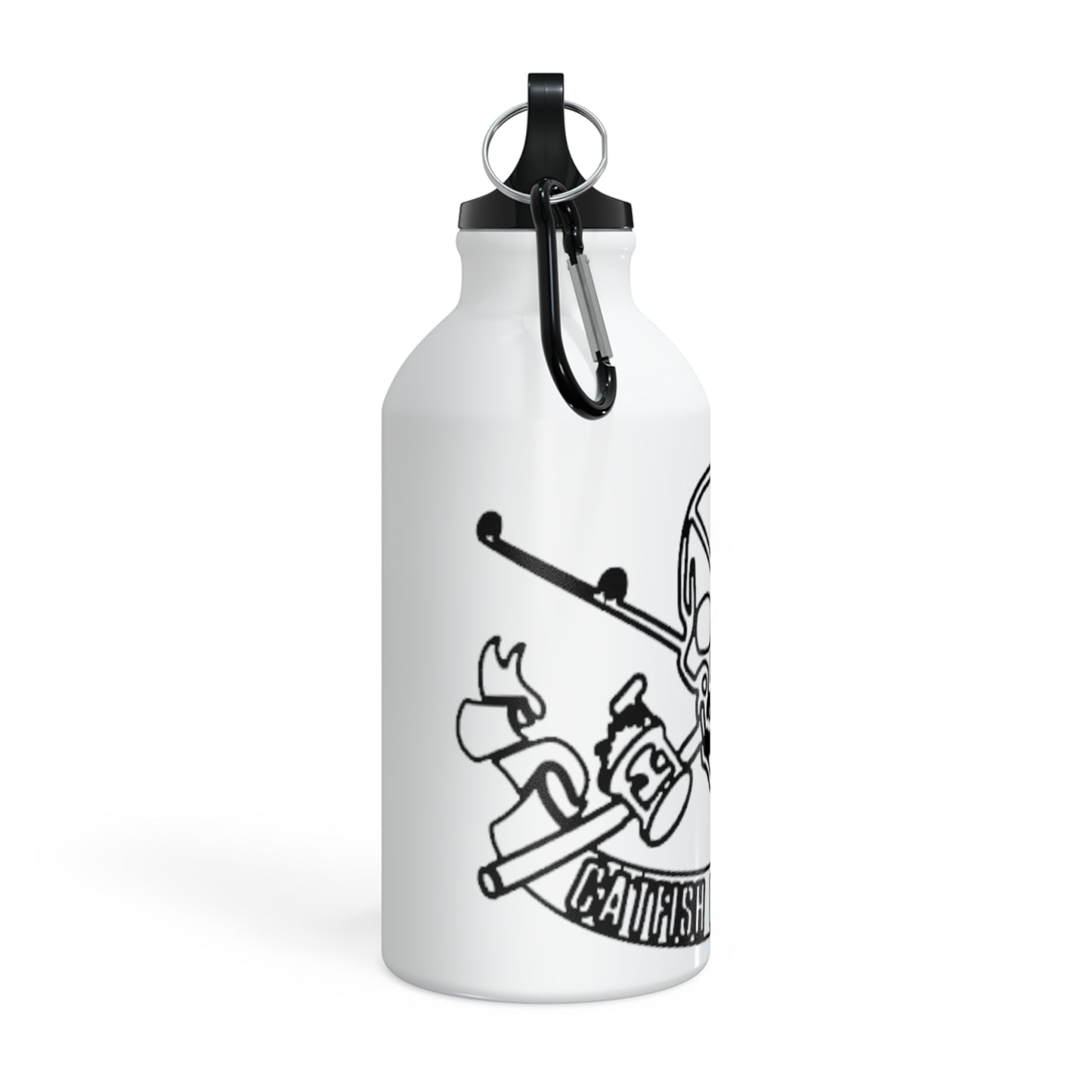 Oregon Skull and Rods Sport Bottle - Pink Skull Design for Outdoor Enthusiasts
