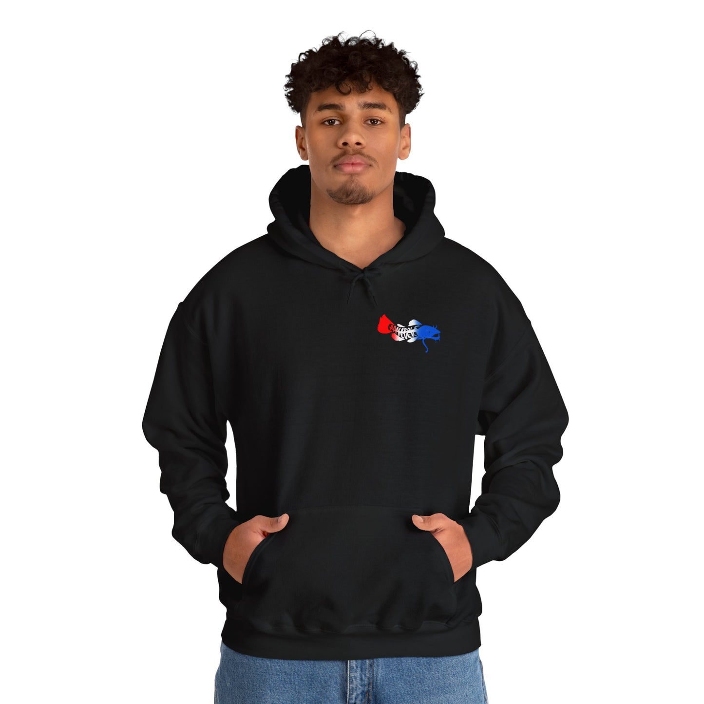 Patriotic Catfish Enthusiast Unisex Hoodie - Show Me Those Kitties Design