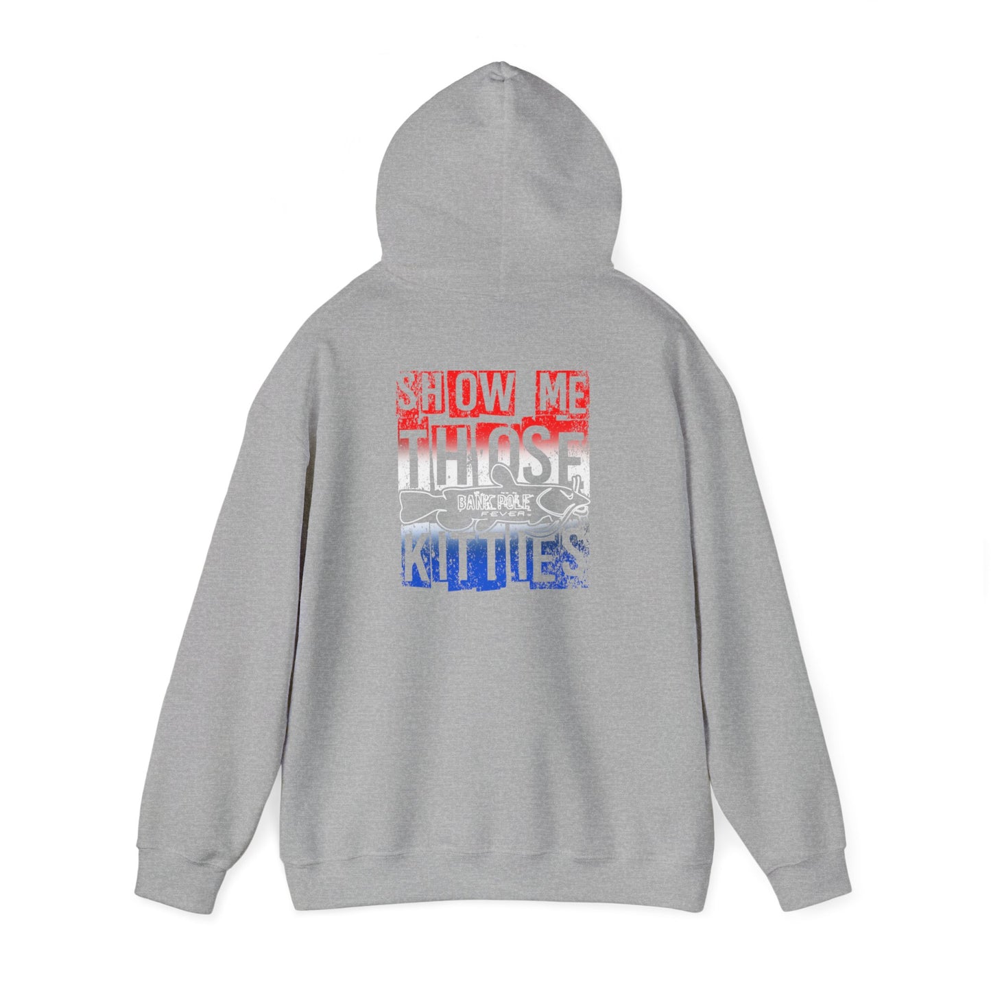 Patriotic Catfish Enthusiast Unisex Hoodie - Show Me Those Kitties Design
