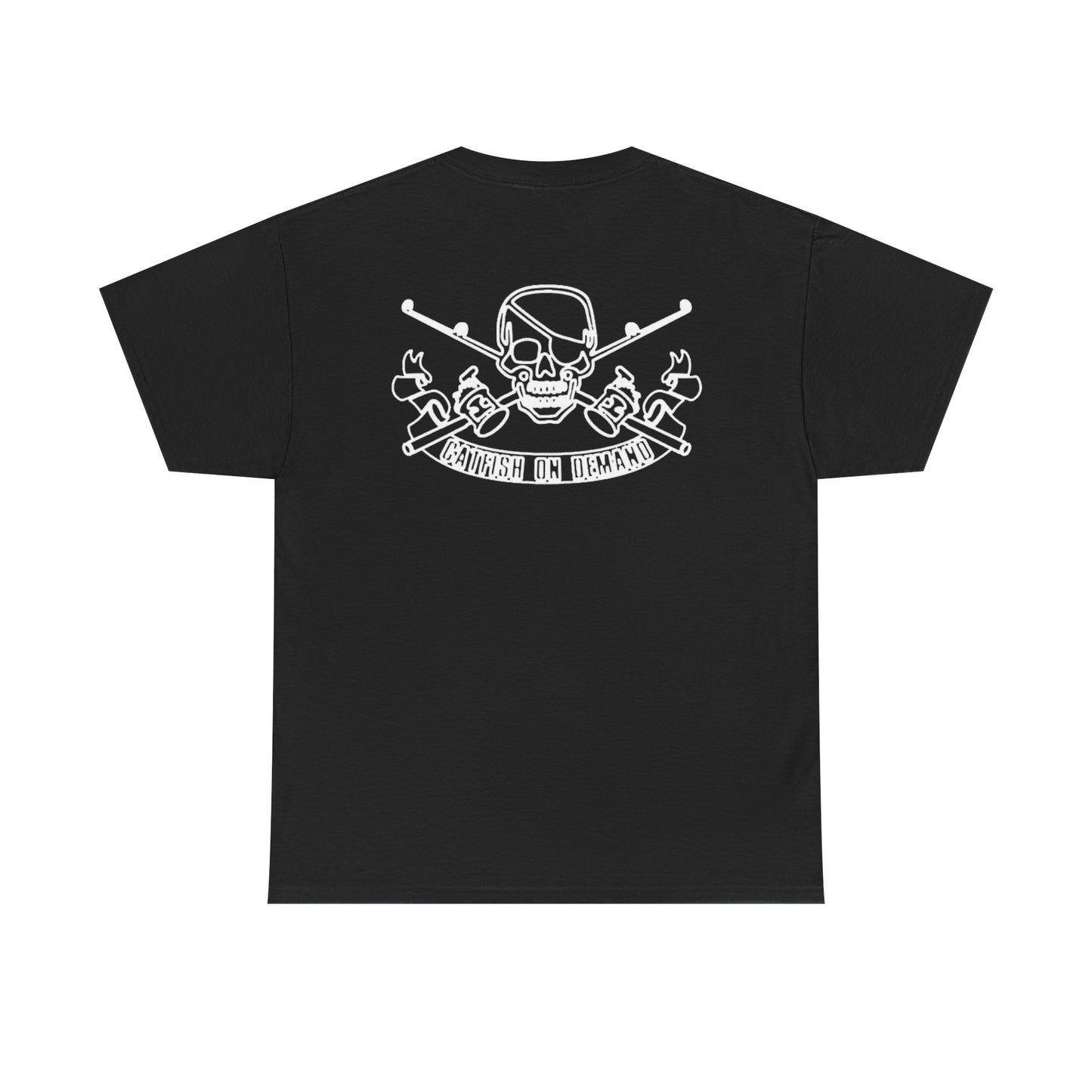 Unisex Heavy Cotton Skull and Crossbones Tee - Pirate Theme Graphic T-Shirt