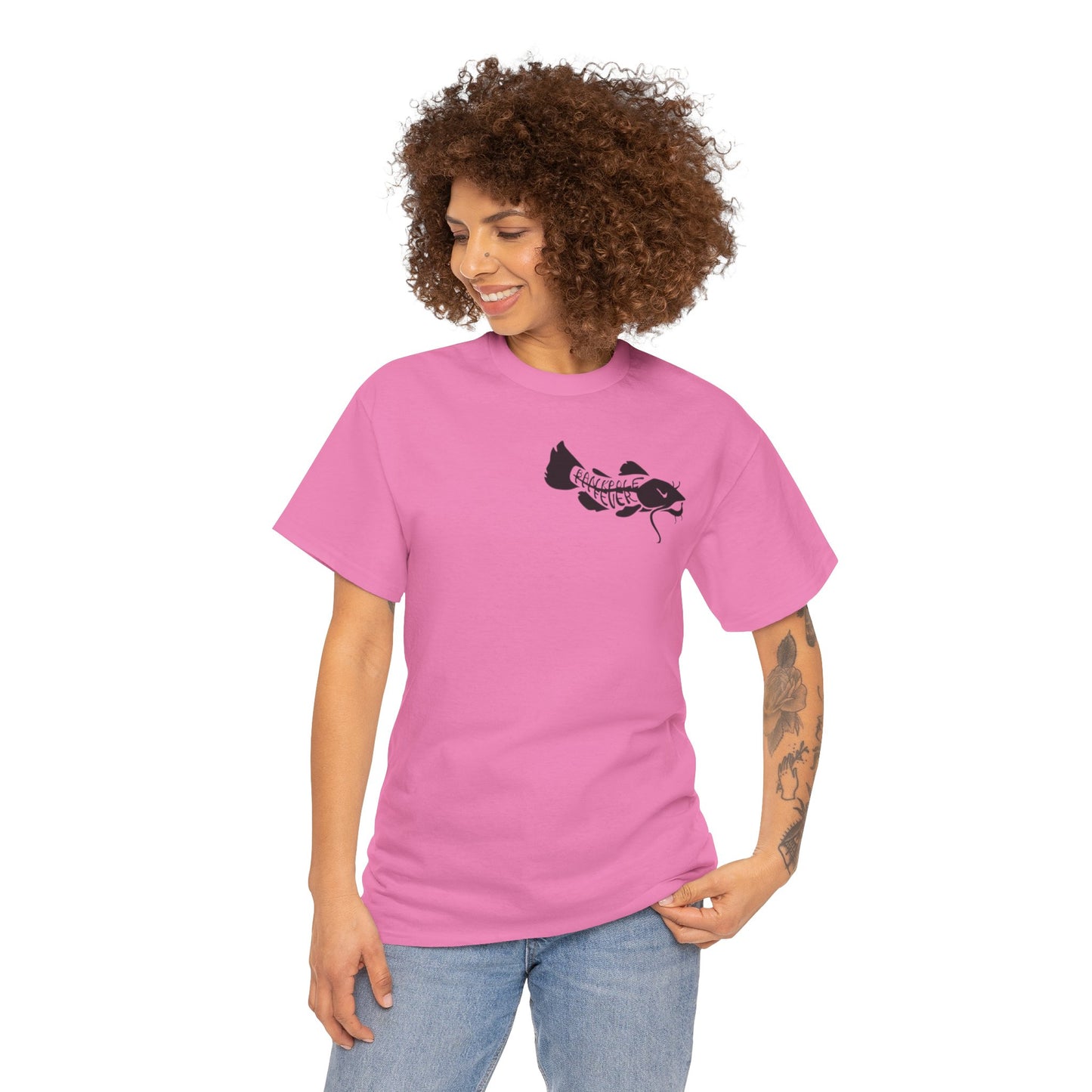 (Safety Colors)Show-me Those Kitties Heavy Cotton T-Shirt w/ black logo