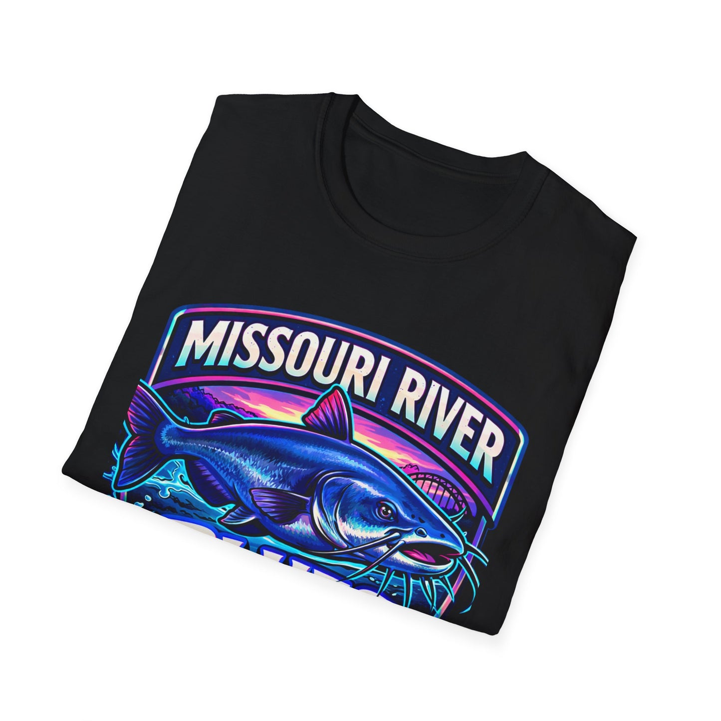 Missouri River Blues Catfish T-Shirt — Blue Catfish Fishing Tee