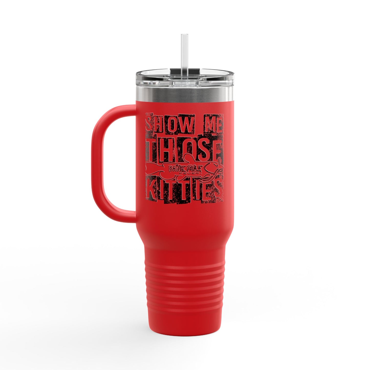 Eco-Friendly Insulated Travel Mug - 40oz with Fish Design for Adventurers