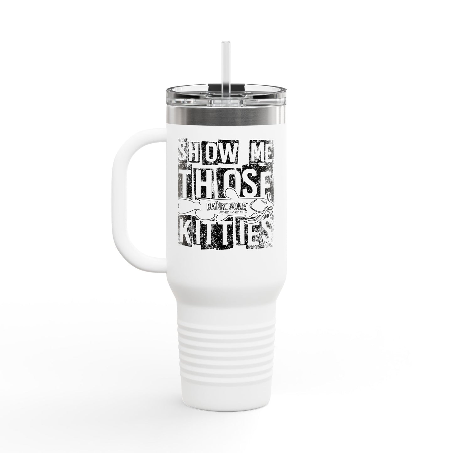 Eco-Friendly Insulated Travel Mug - 40oz with Fish Design for Adventurers
