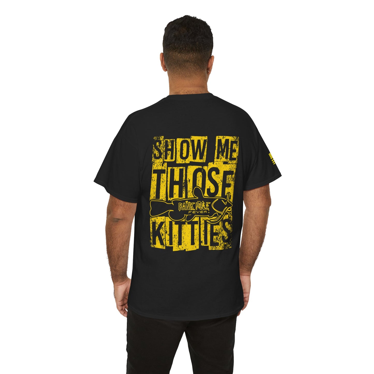 Veterans-Show Me Those Kitties Unisex Heavy Cotton Tee w/ Gold logo