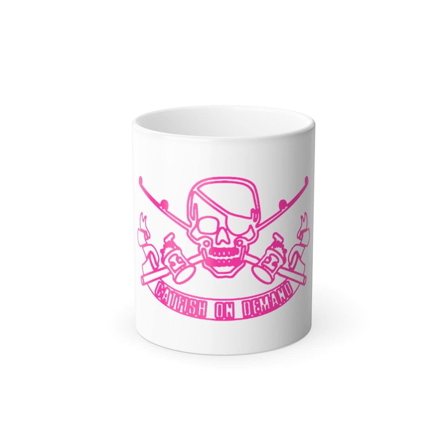 Color Morphing 11oz Mug with Skull Design - Perfect Gift for Pirates and Skaters