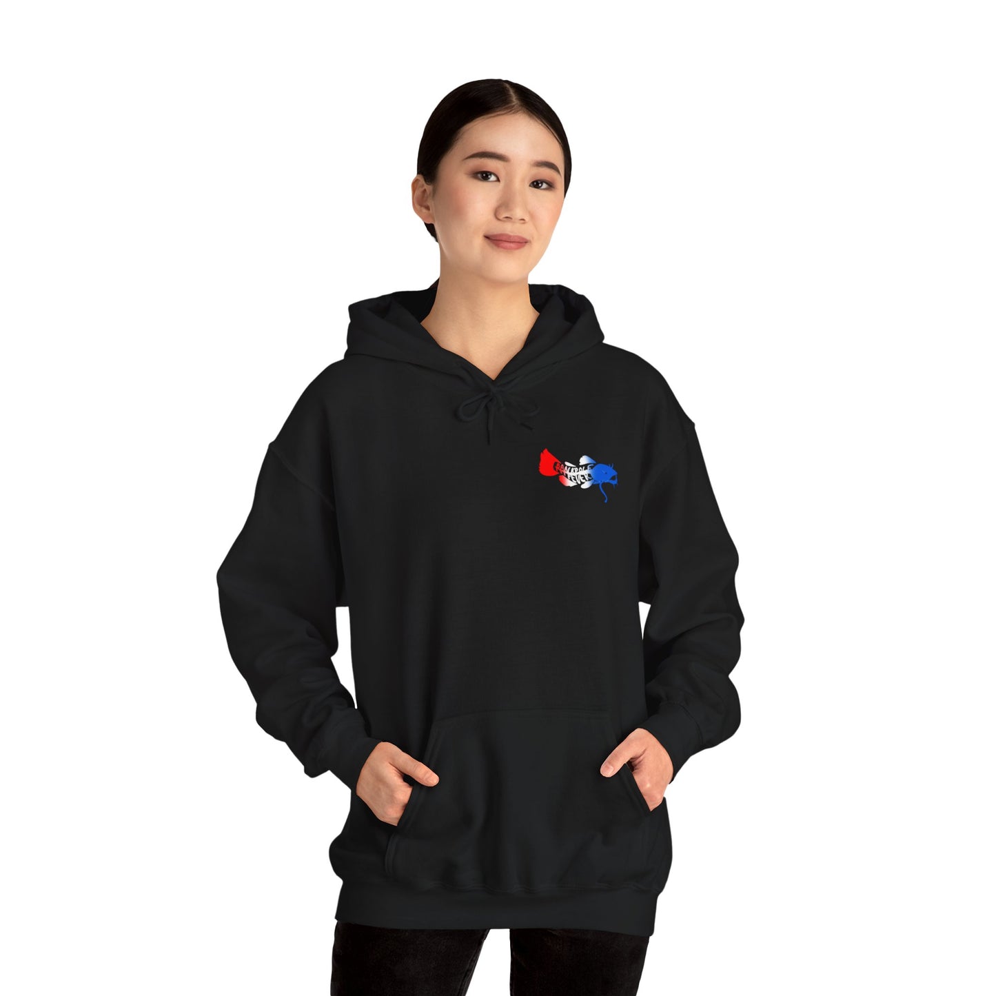 Patriotic Catfish Enthusiast Unisex Hoodie - Show Me Those Kitties Design