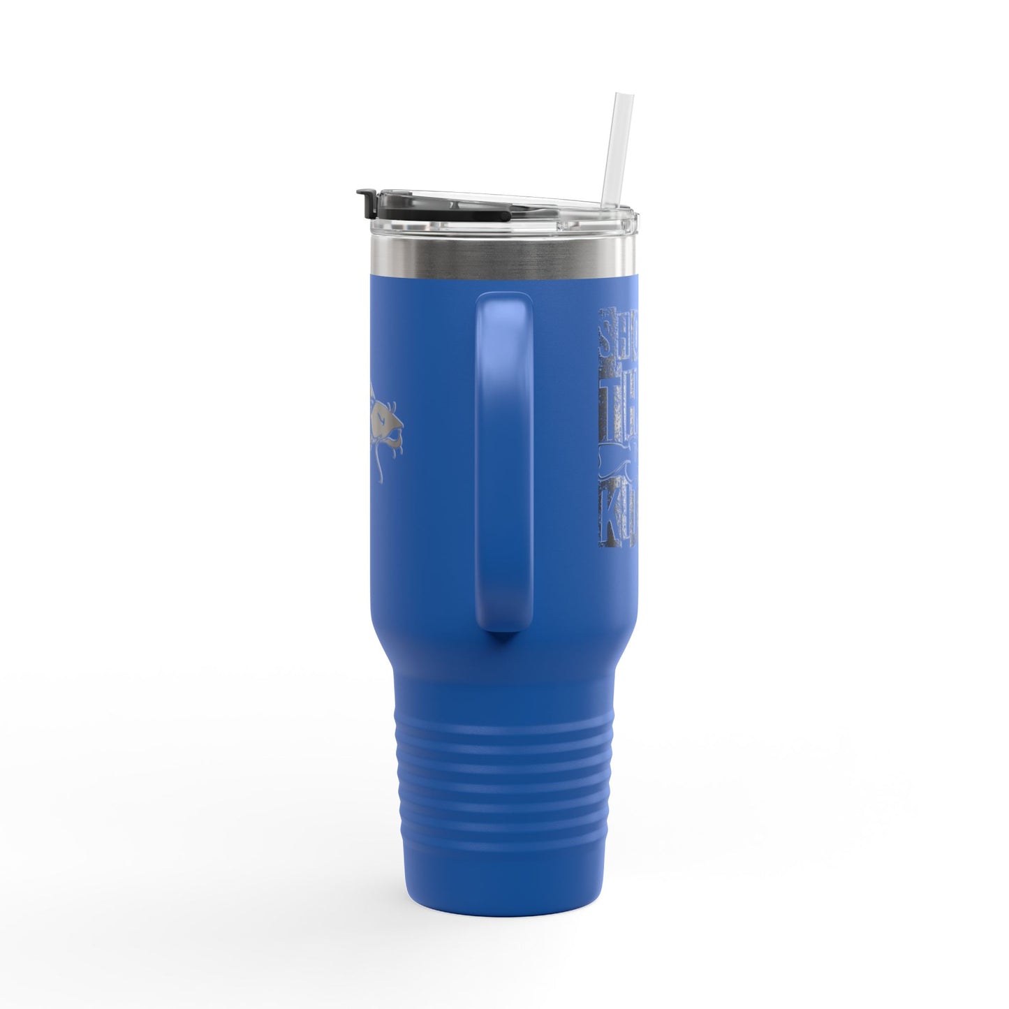 Eco-Friendly Insulated Travel Mug - 40oz with Fish Design for Adventurers