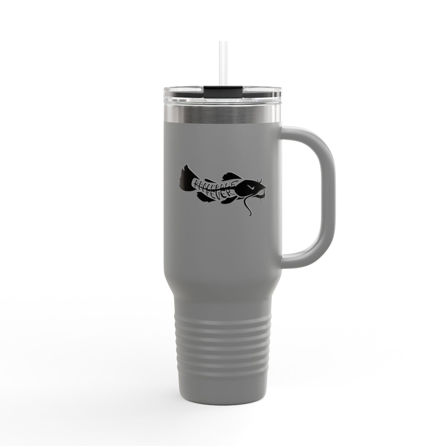 Eco-Friendly Insulated Travel Mug - 40oz with Fish Design for Adventurers
