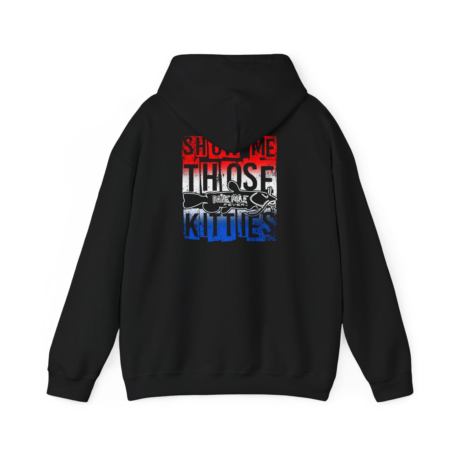 Patriotic Catfish Enthusiast Unisex Hoodie - Show Me Those Kitties Design