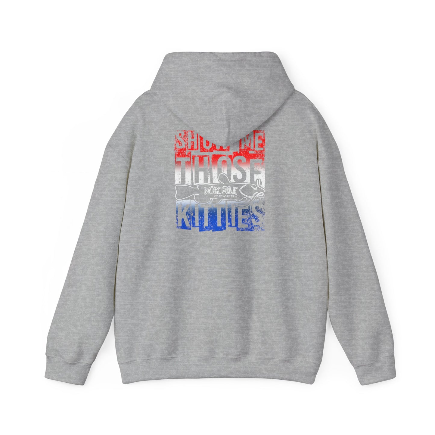 Patriotic Catfish Enthusiast Unisex Hoodie - Show Me Those Kitties Design