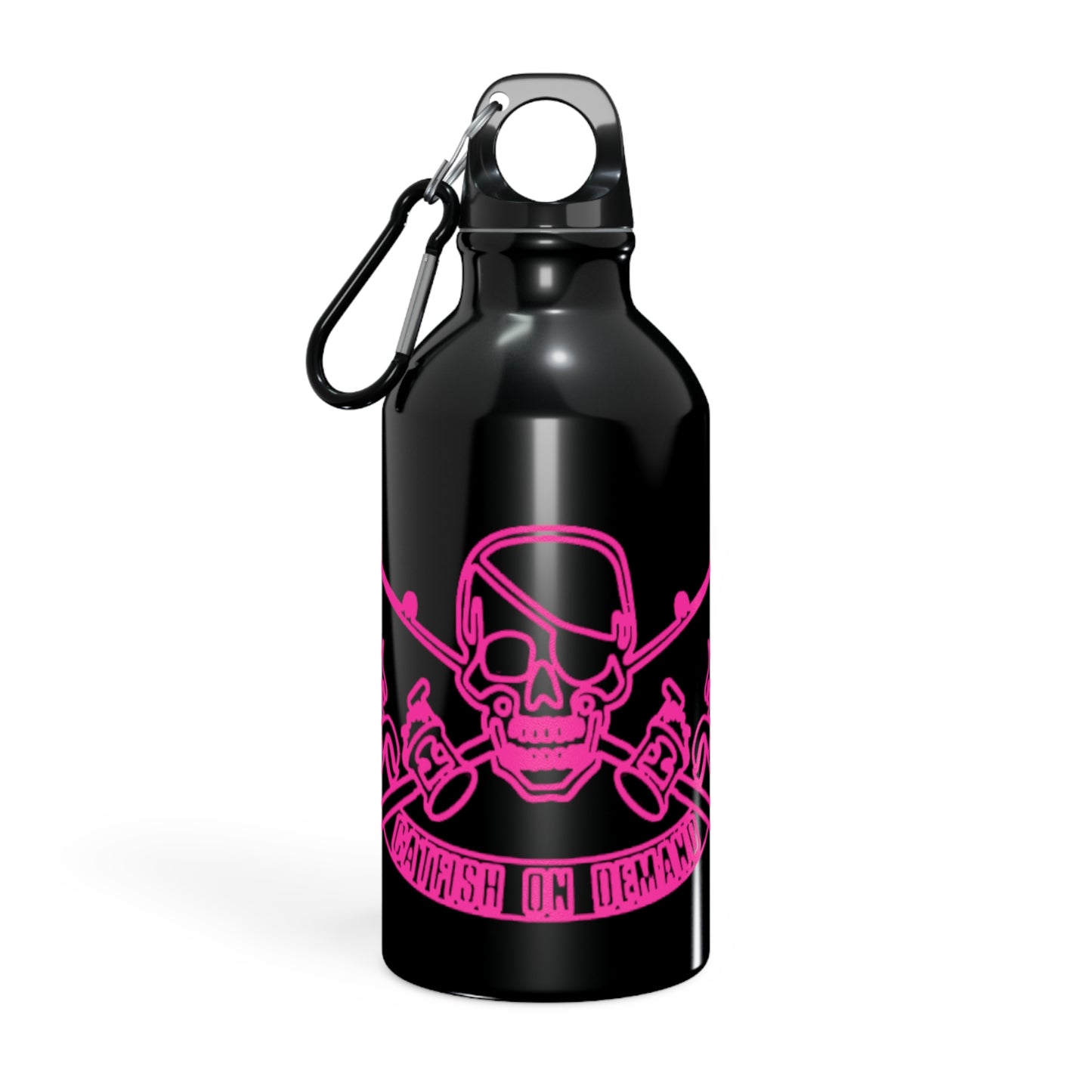 Oregon Skull and Rods Sport Bottle - Pink Skull Design for Outdoor Enthusiasts