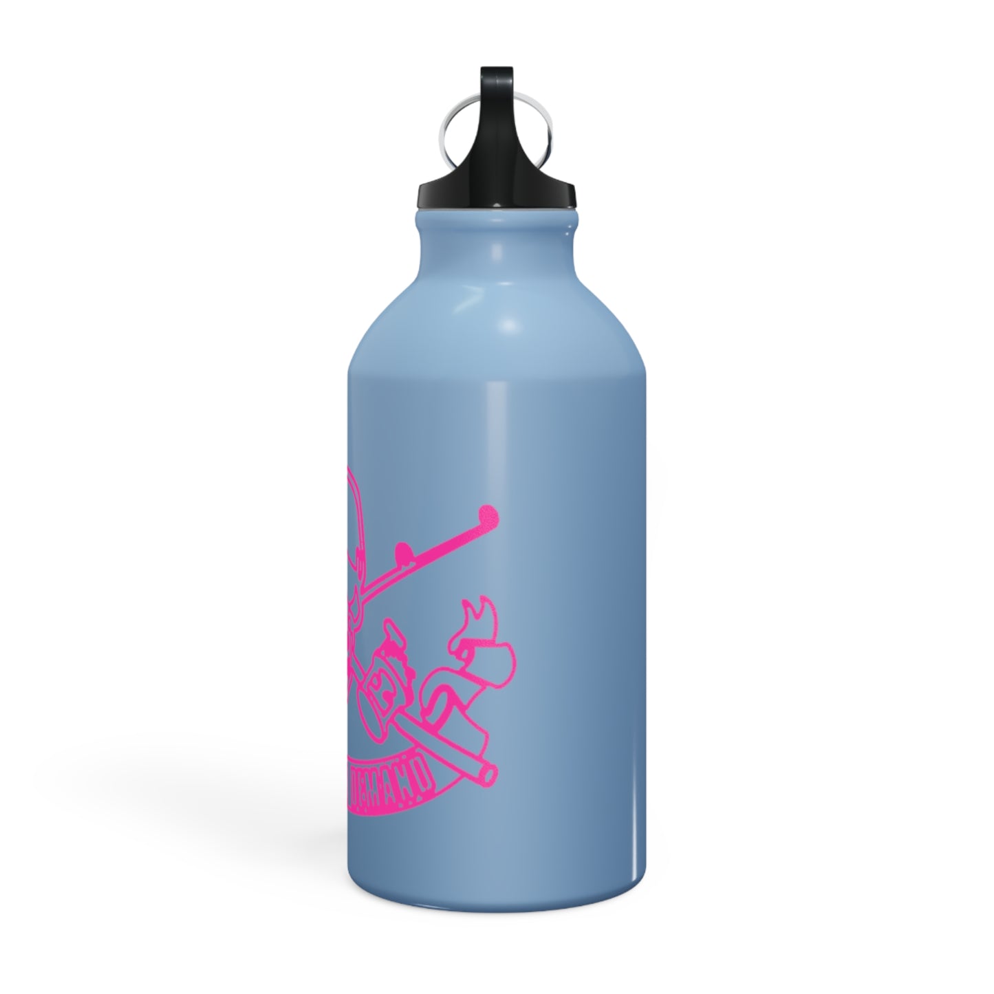 Oregon Skull and Rods Sport Bottle - Pink Skull Design for Outdoor Enthusiasts