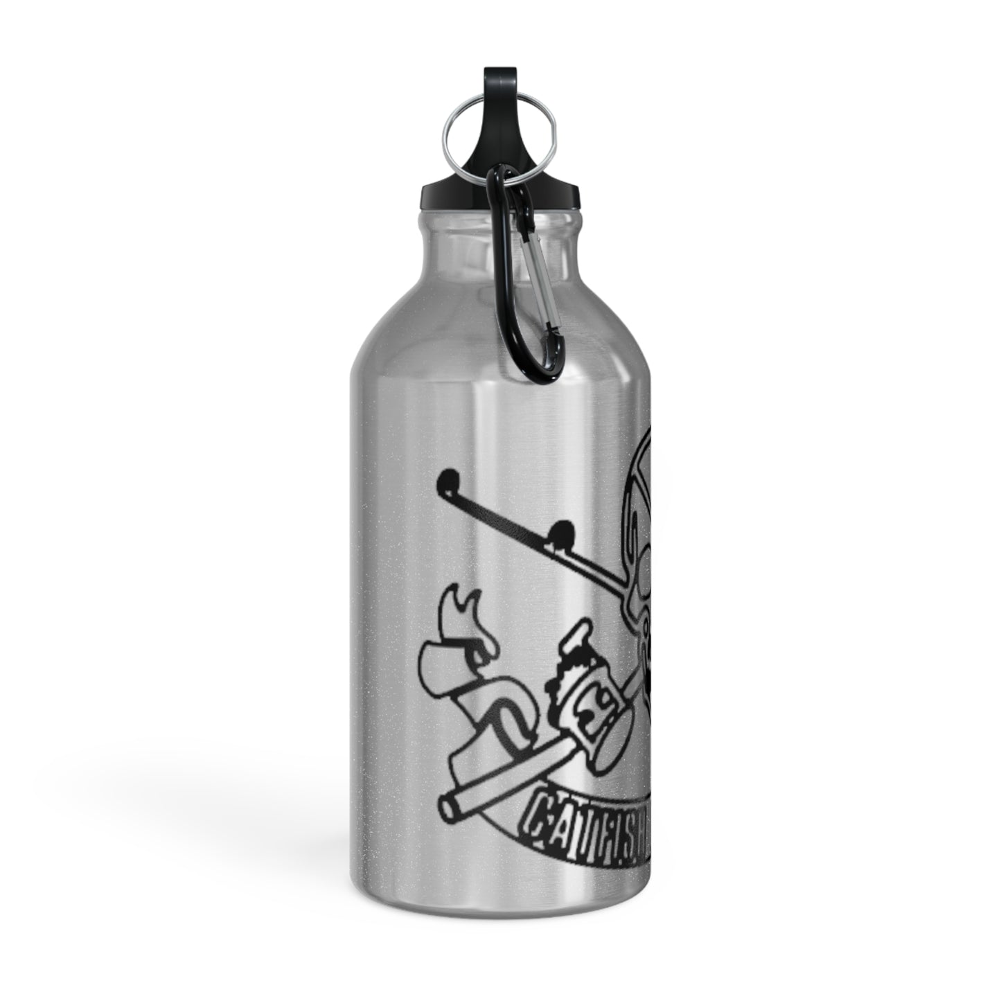 Oregon Skull and Rods Sport Bottle - Pink Skull Design for Outdoor Enthusiasts