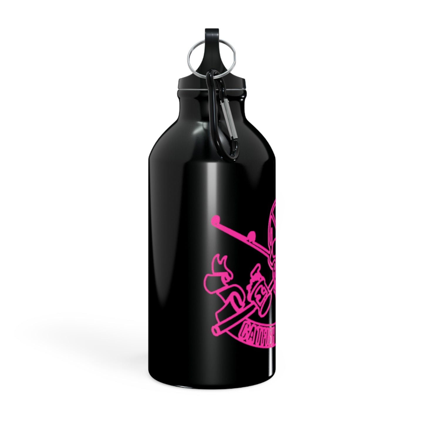 Oregon Skull and Rods Sport Bottle - Pink Skull Design for Outdoor Enthusiasts