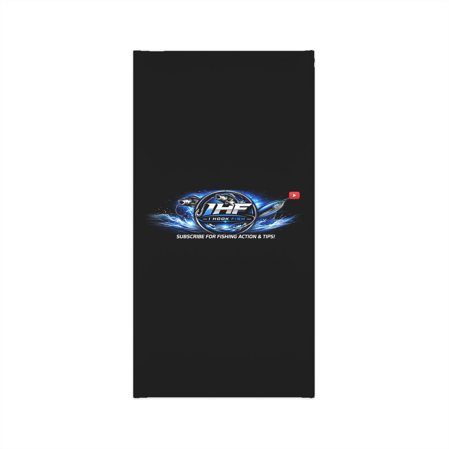 Fishing Logo Neck Gaiter — I Hook Fish Midweight Face Cover