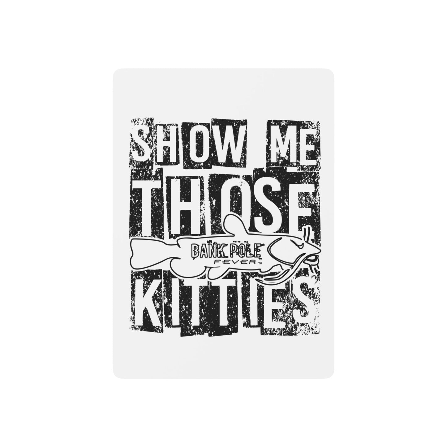 Poker Playing Cards - Show Me Those Kitties Design