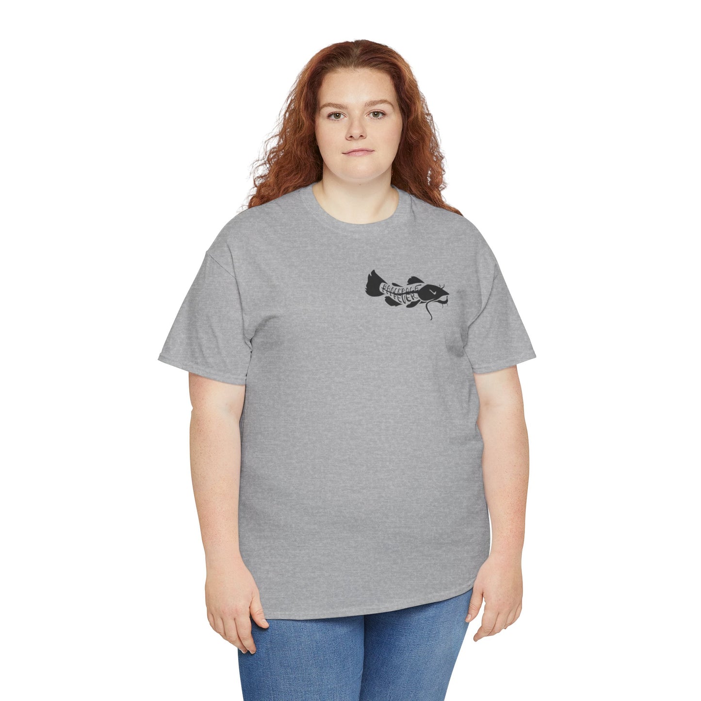 Mens/ Women's Adult Flathead Catfish Slayer Unisex Heavy Cotton Tee - Fun Fishing Shirt for Anglers
