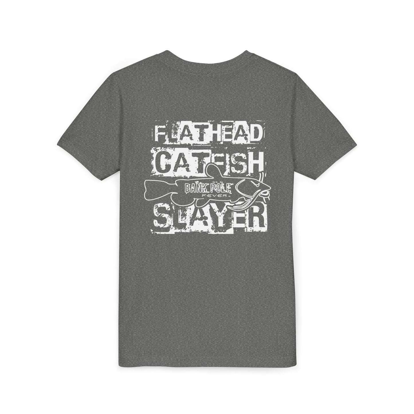 Funny Youth Short Sleeve Tee - Show Me Those Kitties Fishing Shirt