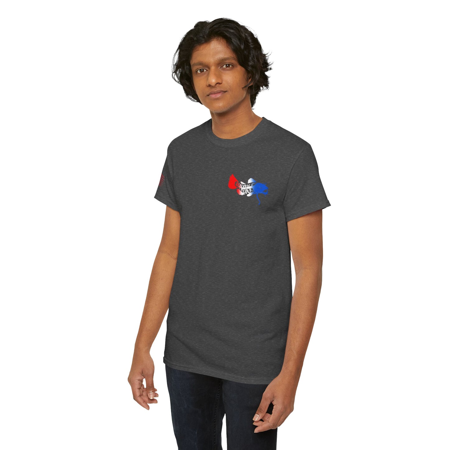 Red/white/Blue Show Me Those Kitties Unisex Heavy Cotton Tee – Bold Graphic T-Shirt for Fishermen