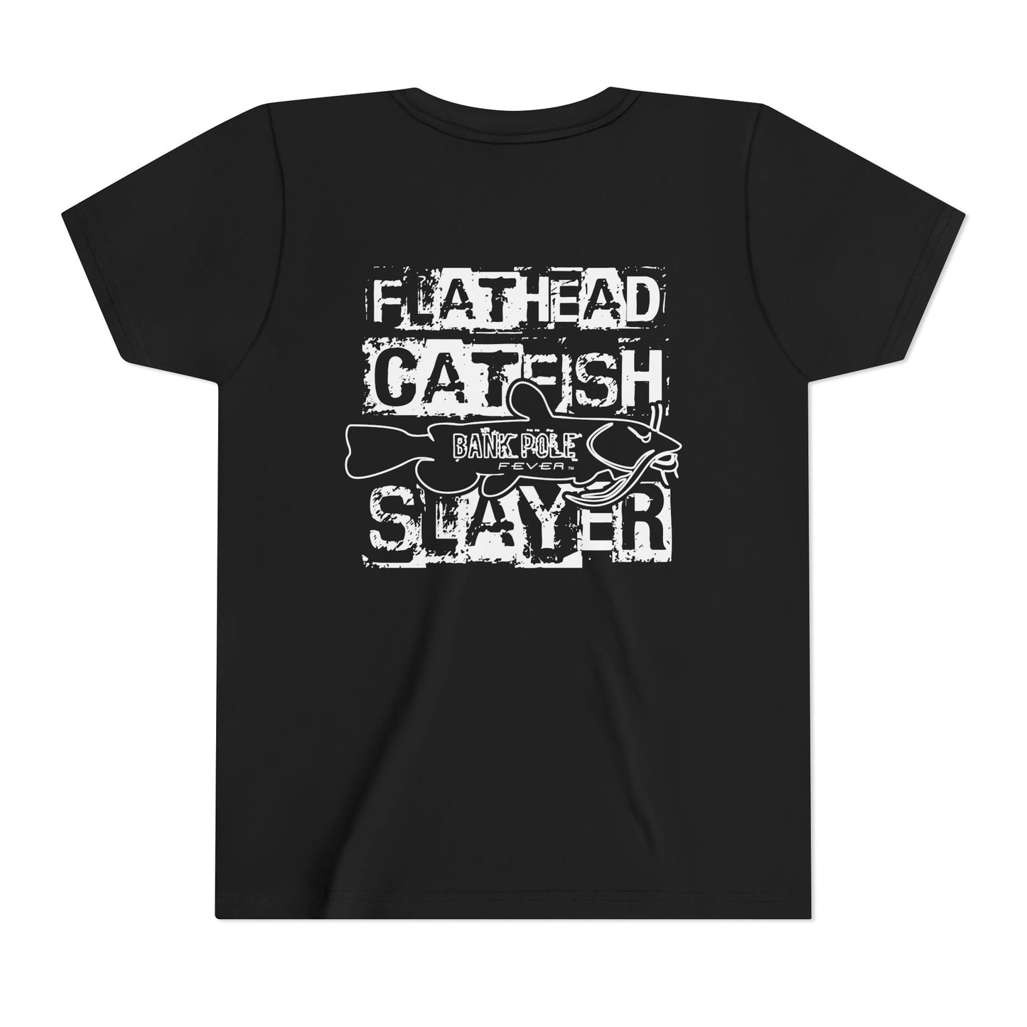 Funny Youth Short Sleeve Tee - Show Me Those Kitties Fishing Shirt