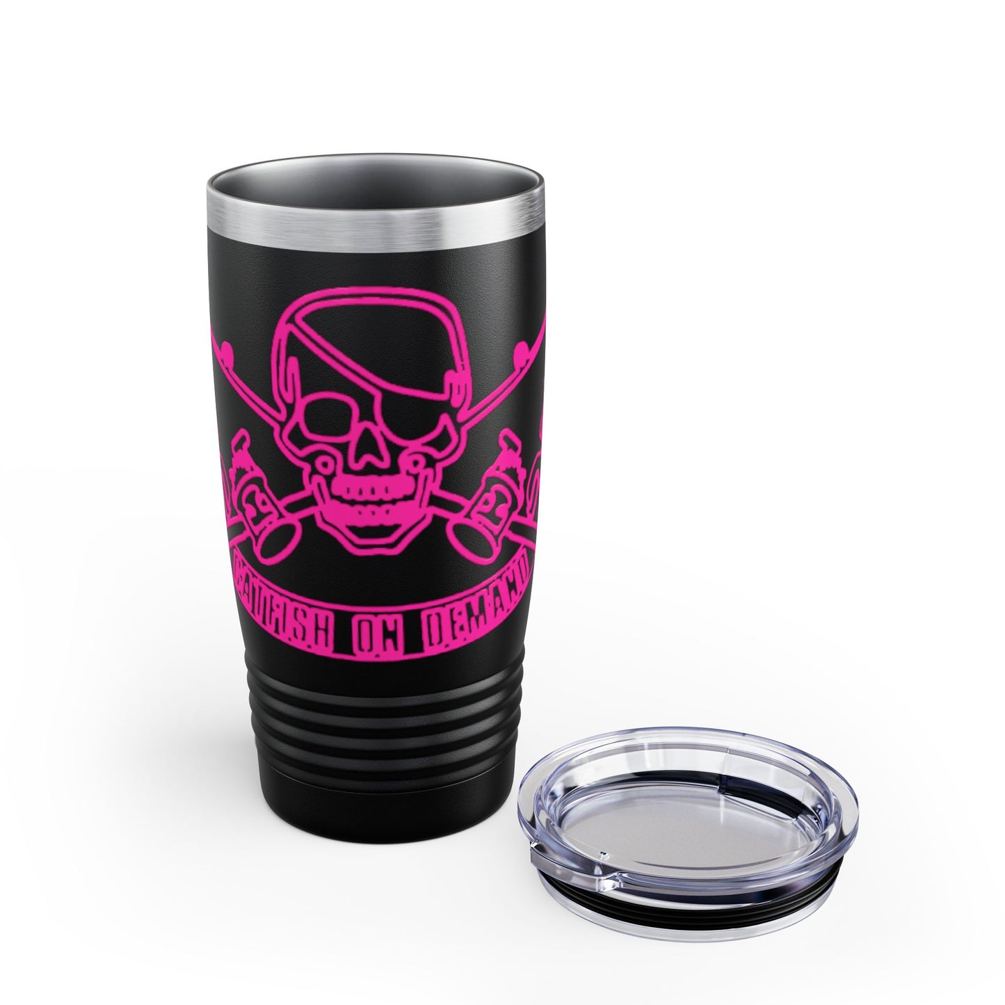 Skull & Crossbones Ringneck Tumbler - 20oz Adventure Mug for Pirates, Drinkware for Outdoor Enthusiasts