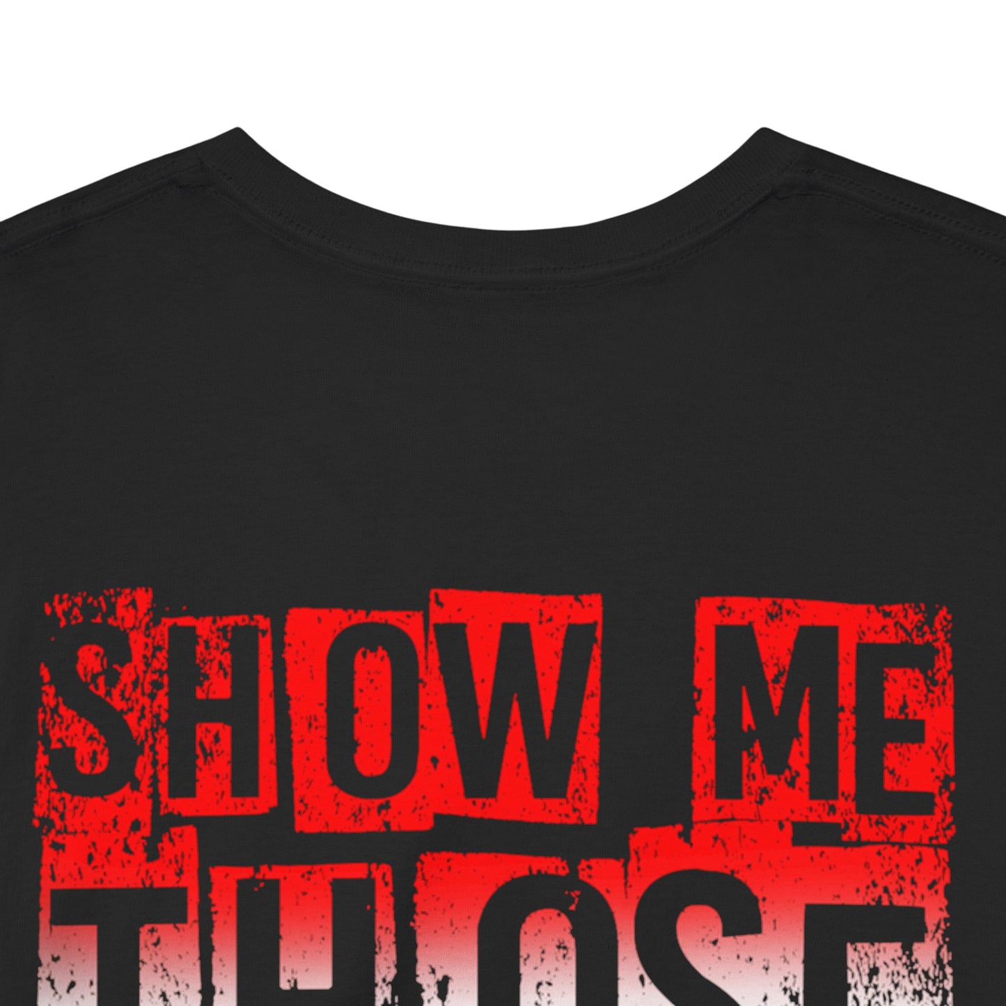 Red/white/Blue Show Me Those Kitties Unisex Heavy Cotton Tee – Bold Graphic T-Shirt for Fishermen