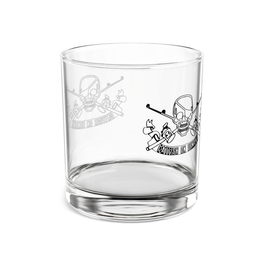 Skull & Crossbones Rocks Glass – 10oz Vintage Cocktail Glass for Pirate Enthusiasts