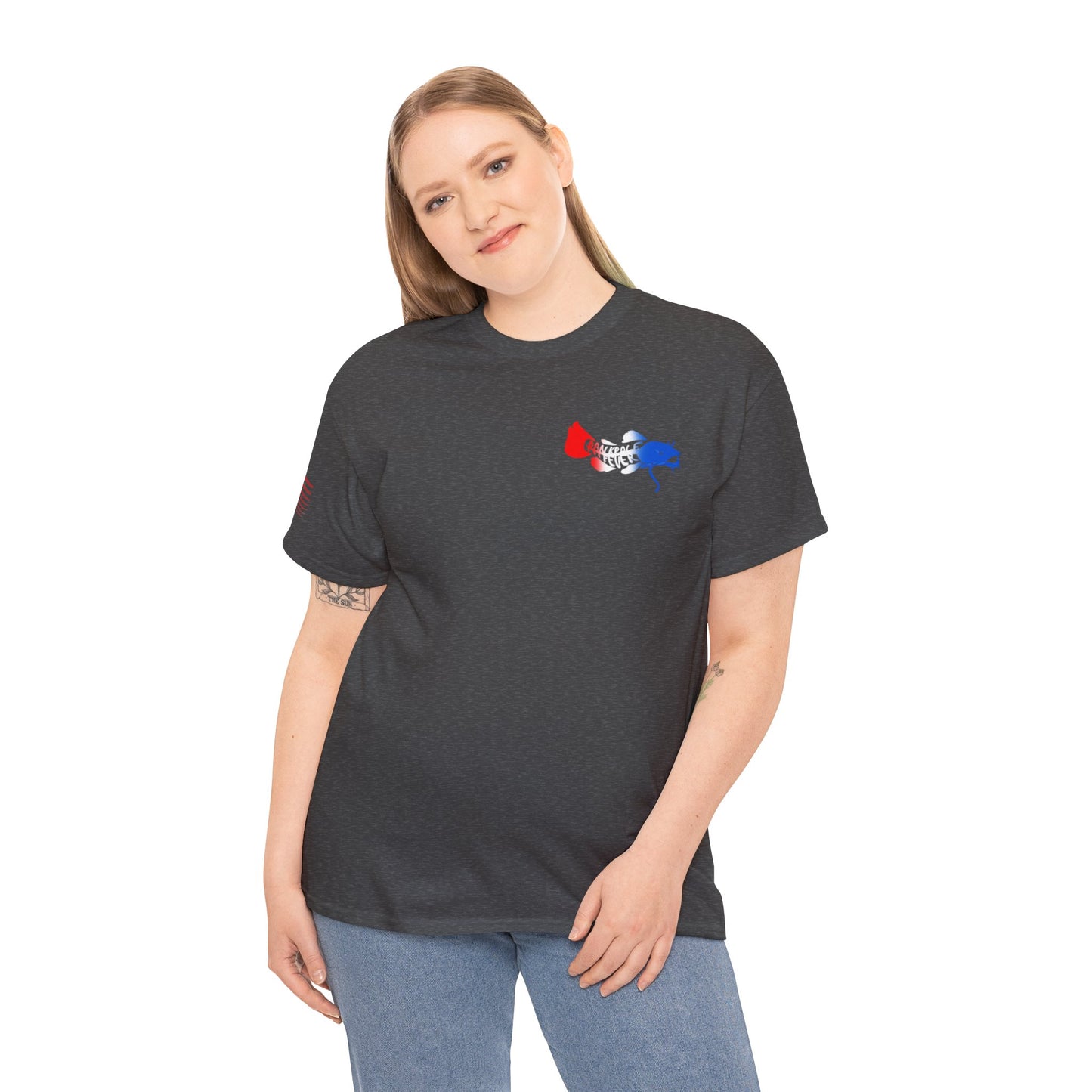 Red/white/Blue Show Me Those Kitties Unisex Heavy Cotton Tee – Bold Graphic T-Shirt for Fishermen