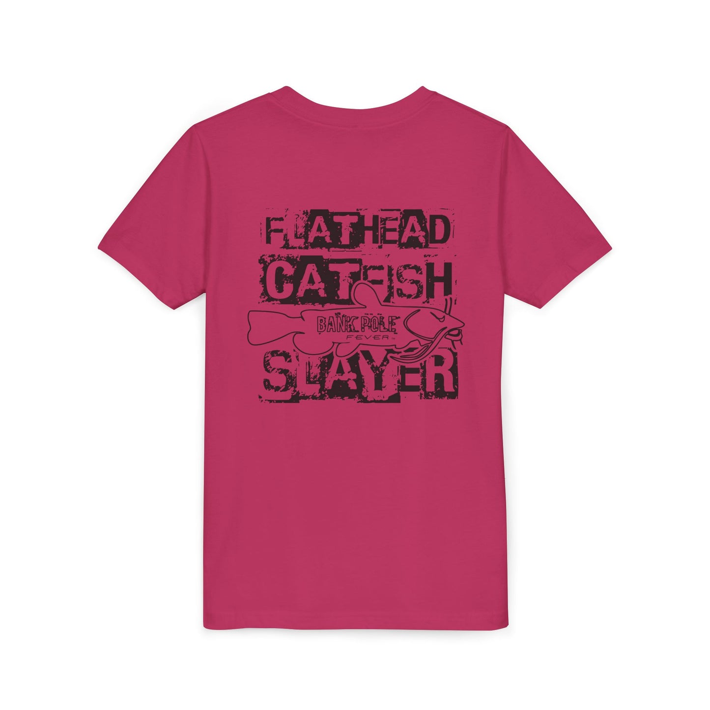 Funny Youth Short Sleeve Tee - Show Me Those Kitties Fishing Shirt