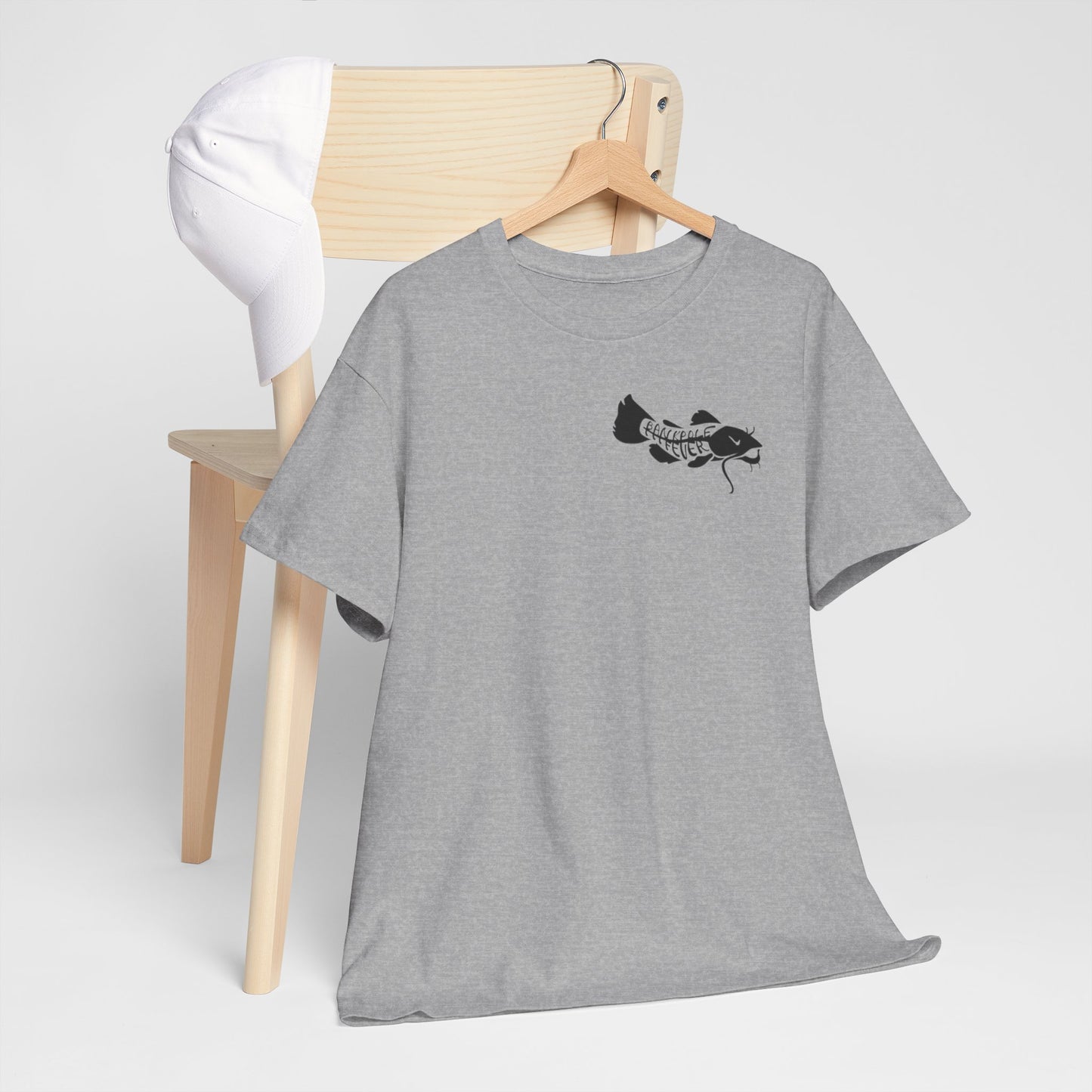 Mens/ Women's Adult Flathead Catfish Slayer Unisex Heavy Cotton Tee - Fun Fishing Shirt for Anglers