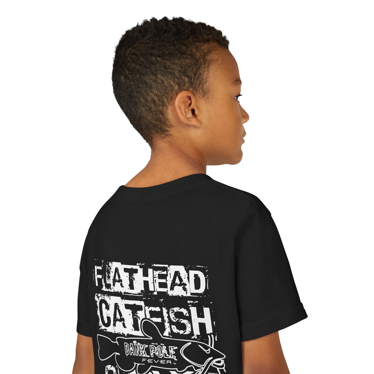 Funny Youth Short Sleeve Tee - Show Me Those Kitties Fishing Shirt