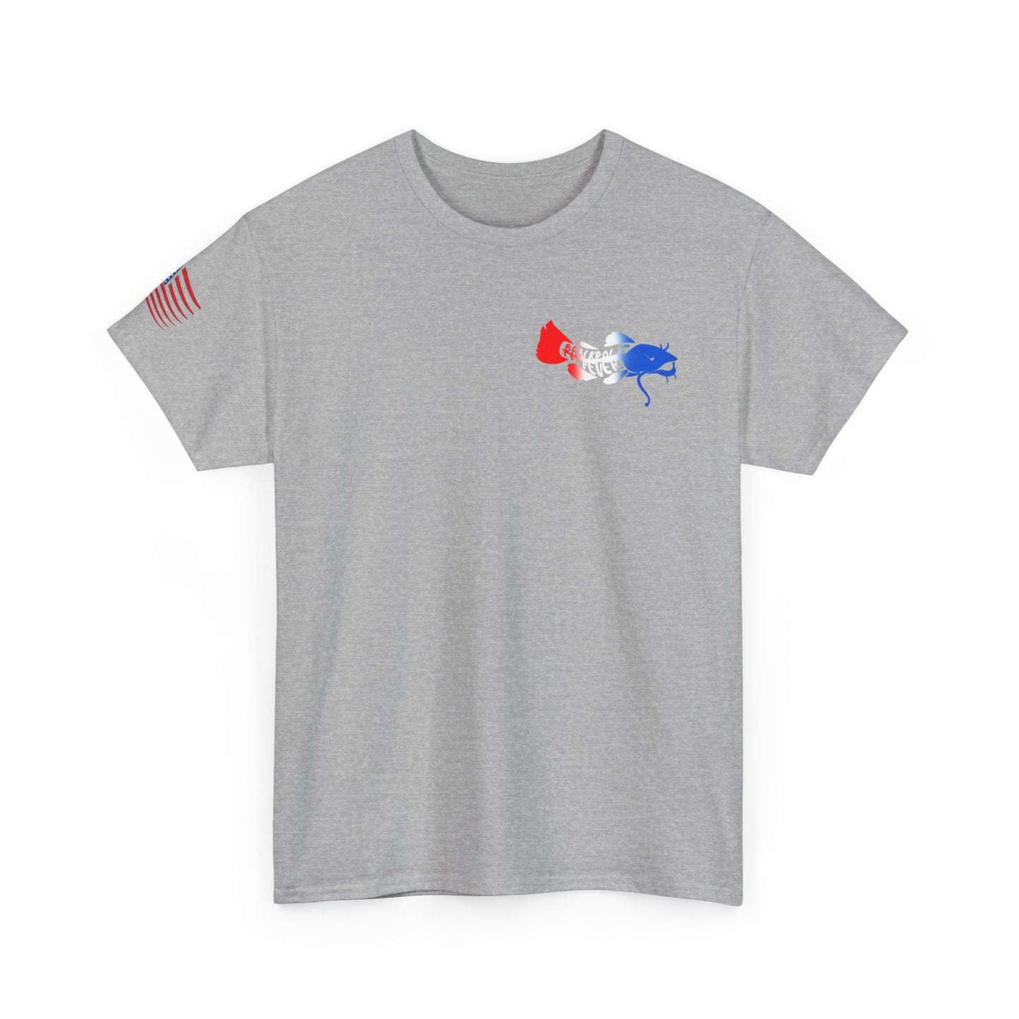 Red/white/Blue Show Me Those Kitties Unisex Heavy Cotton Tee – Bold Graphic T-Shirt for Fishermen