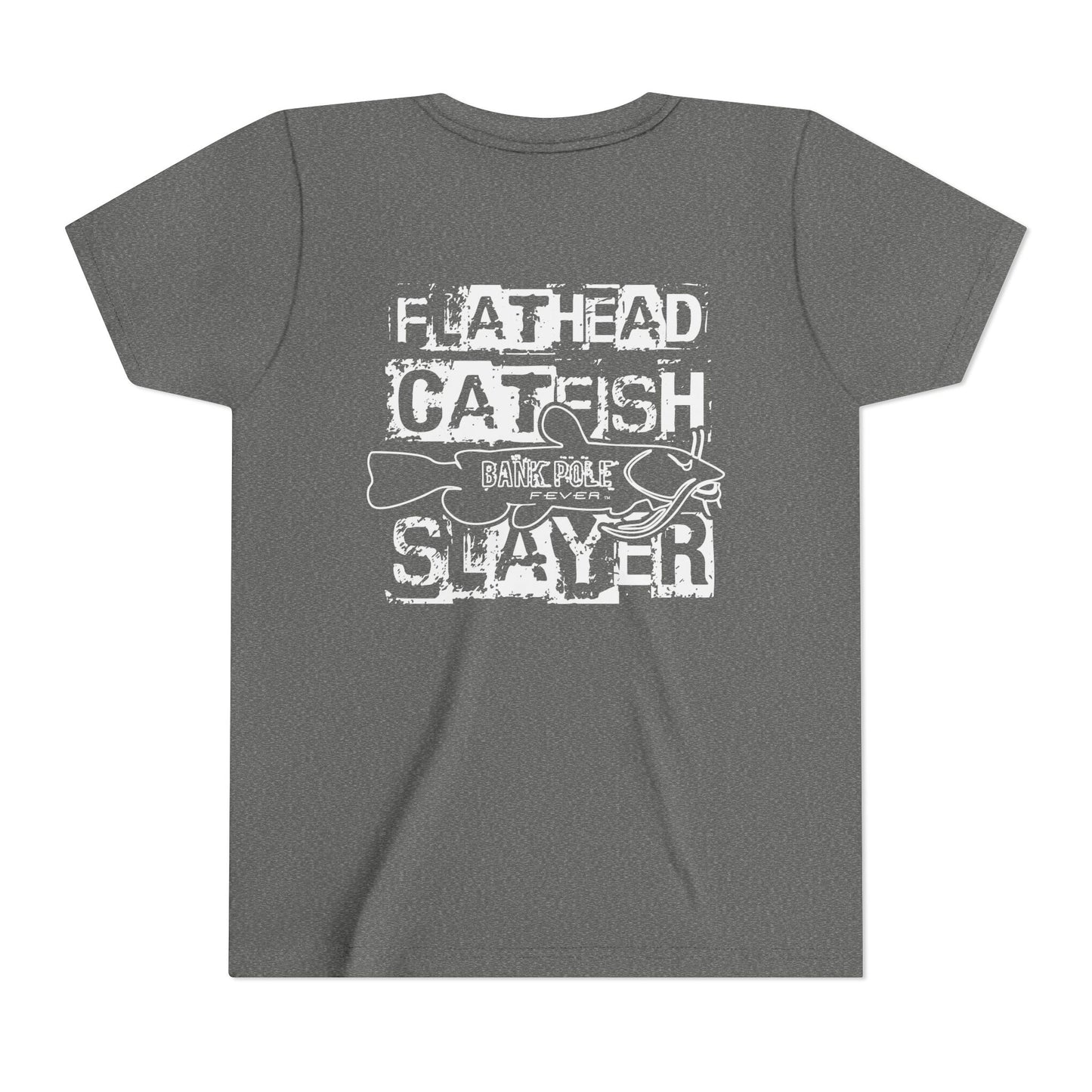 Funny Youth Short Sleeve Tee - Show Me Those Kitties Fishing Shirt