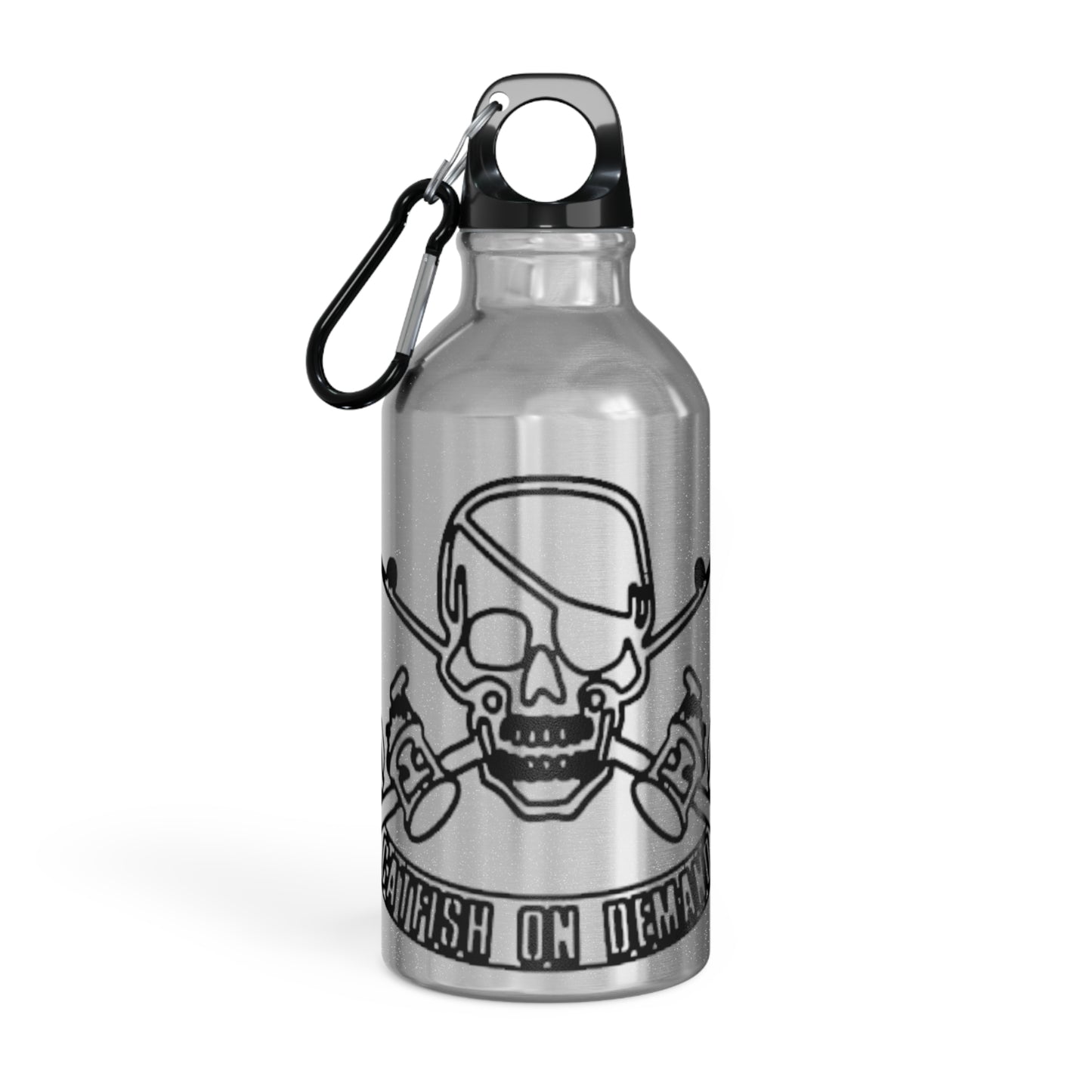 Oregon Skull and Rods Sport Bottle - Pink Skull Design for Outdoor Enthusiasts