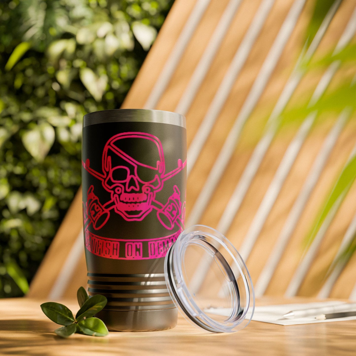 Skull & Crossbones Ringneck Tumbler - 20oz Adventure Mug for Pirates, Drinkware for Outdoor Enthusiasts