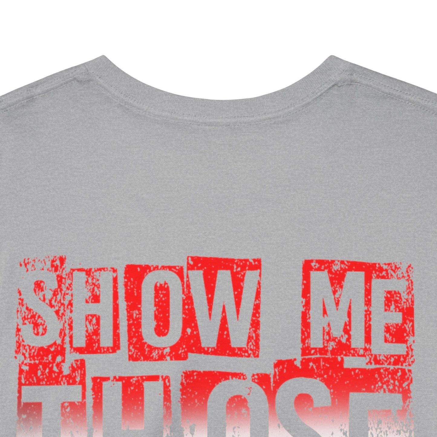 Red/white/Blue Show Me Those Kitties Unisex Heavy Cotton Tee – Bold Graphic T-Shirt for Fishermen