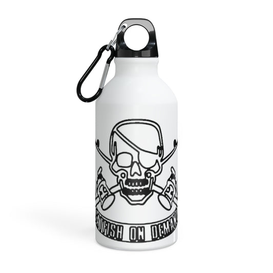 Oregon Skull and Rods Sport Bottle - Pink Skull Design for Outdoor Enthusiasts