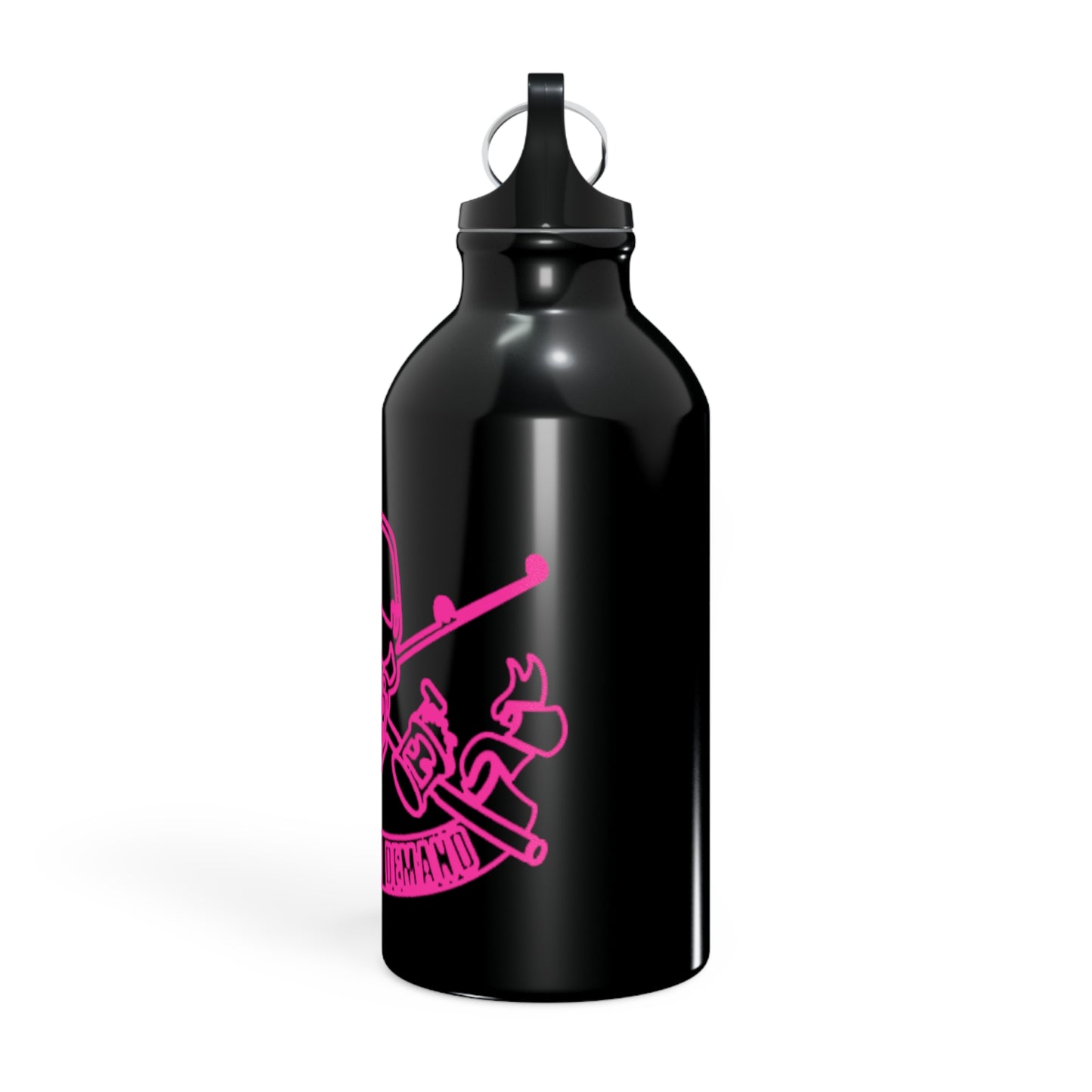 Oregon Skull and Rods Sport Bottle - Pink Skull Design for Outdoor Enthusiasts